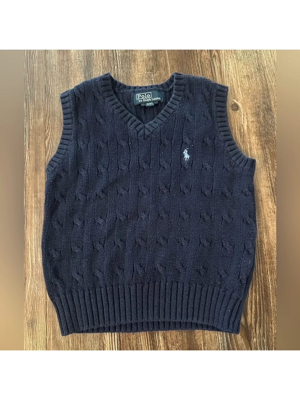 Polo by Ralph Lauren boys Navy Sweater Vest